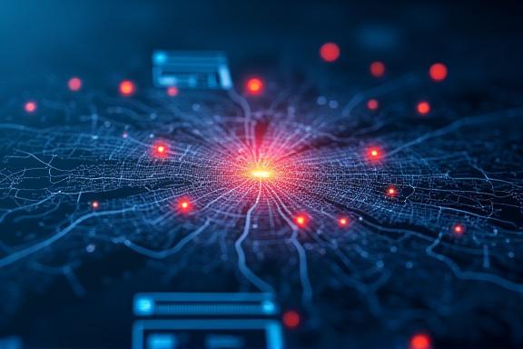 도시 지도 위에 재난 예측 정보가 표시된 대시보드 화면